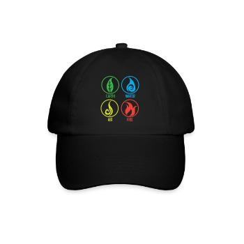 Feu air terre - Casquette classique - noir/noir - Devant