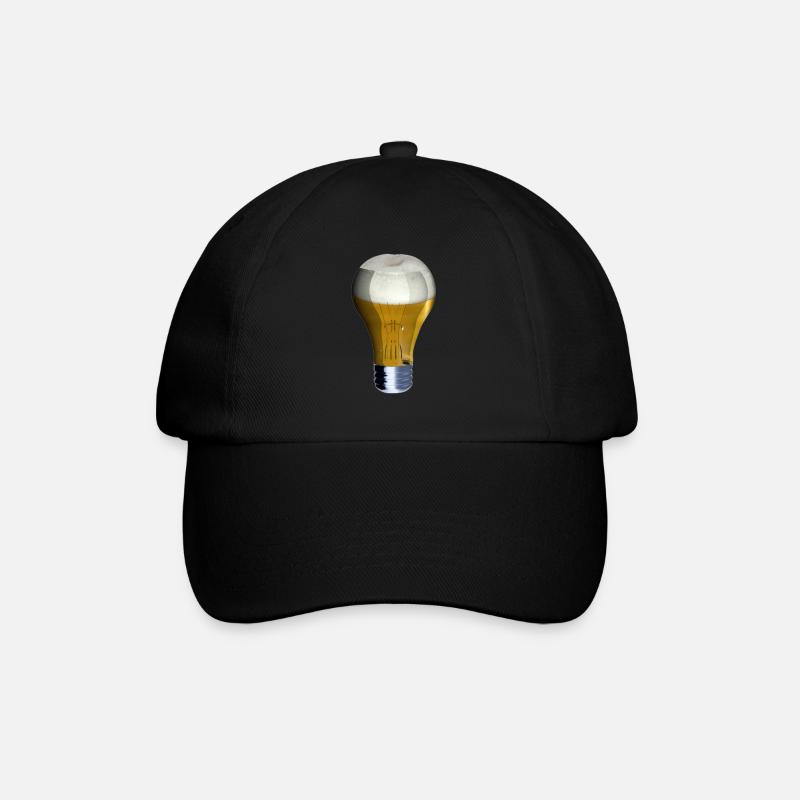 Light Beer Light beer lamp on - Baseball Cap - black/black