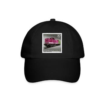 Diesellokomotive - Baseballkappe - Schwarz/Schwarz - Vorne