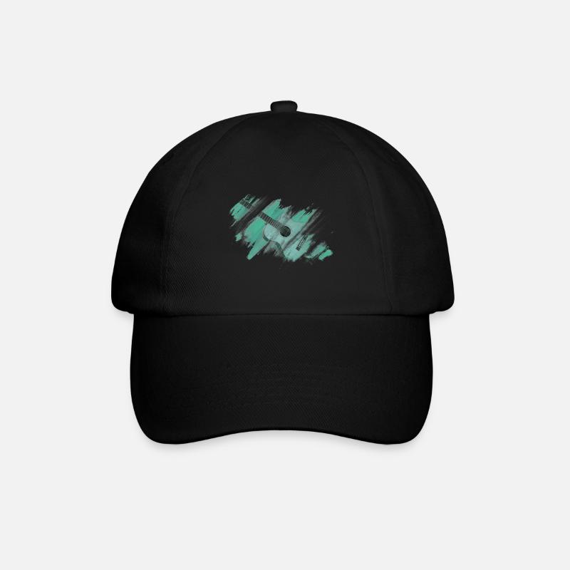 guitare acoustique - Casquette classique - noir/noir