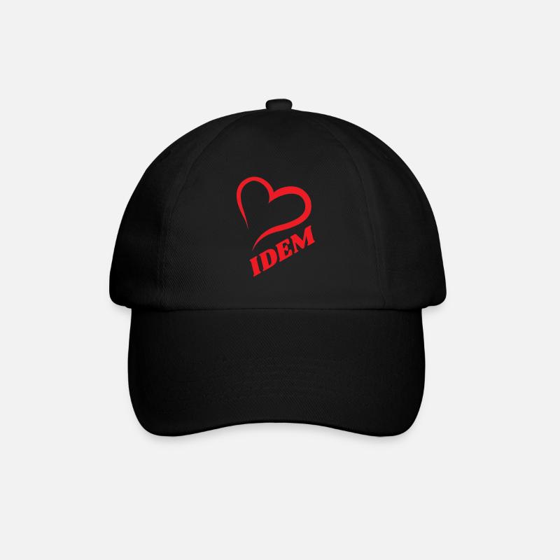 IDEM - Casquette classique - noir/noir