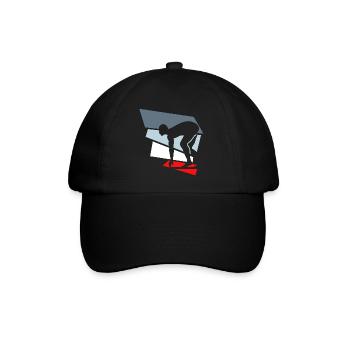 schwimmen - Baseballkappe - Schwarz/Schwarz - Vorne