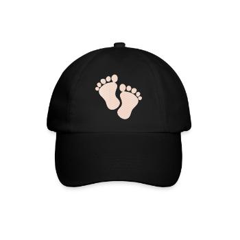empreintes de bébé mignon - Casquette classique - noir/noir - Devant