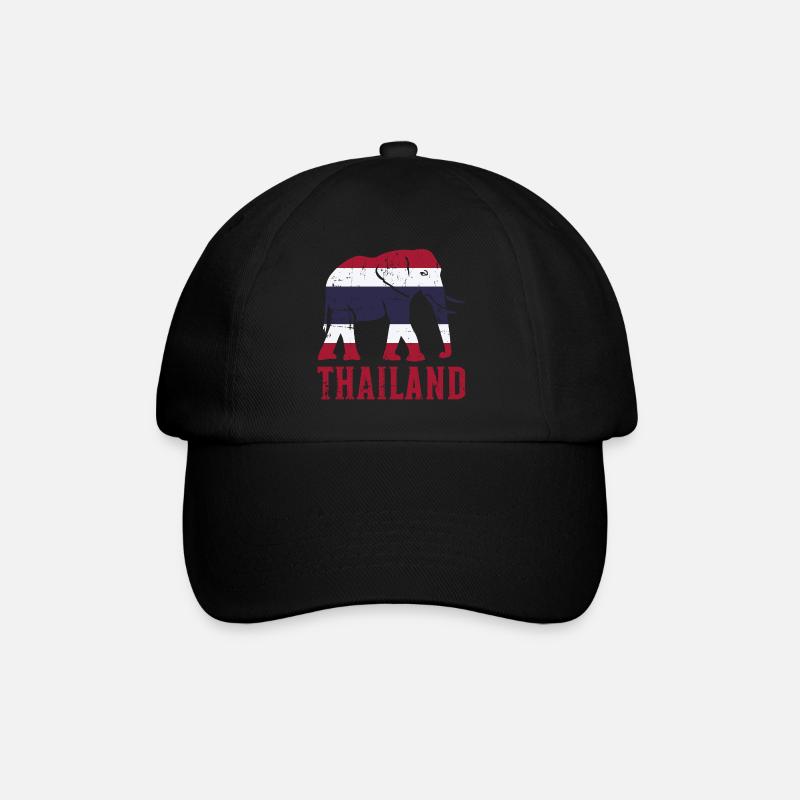 La Thaïlande - Casquette classique - noir/noir