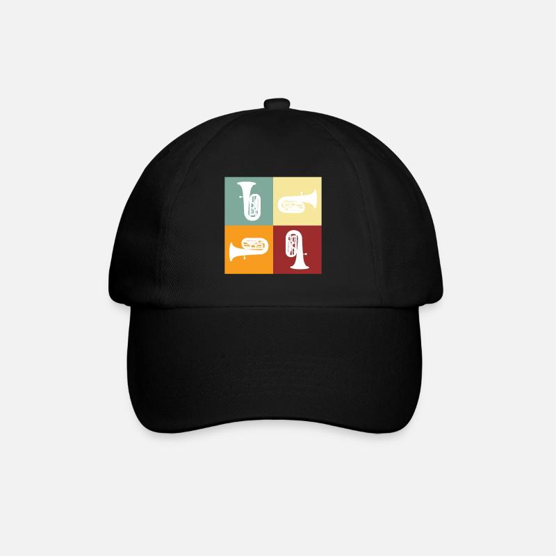 Tuba - Baseballkappe - Schwarz/Schwarz