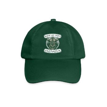 Wikinger Viking Valhalla Odin Thor Germane Wolf - Baseballkappe - Flaschengrün - Vorne