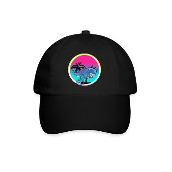 Gamer Gaming T Rex - Baseball Cap - black/black - Front