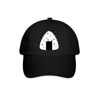 Onigiri - Japan - Baseballkappe - Schwarz/Schwarz - Vorne