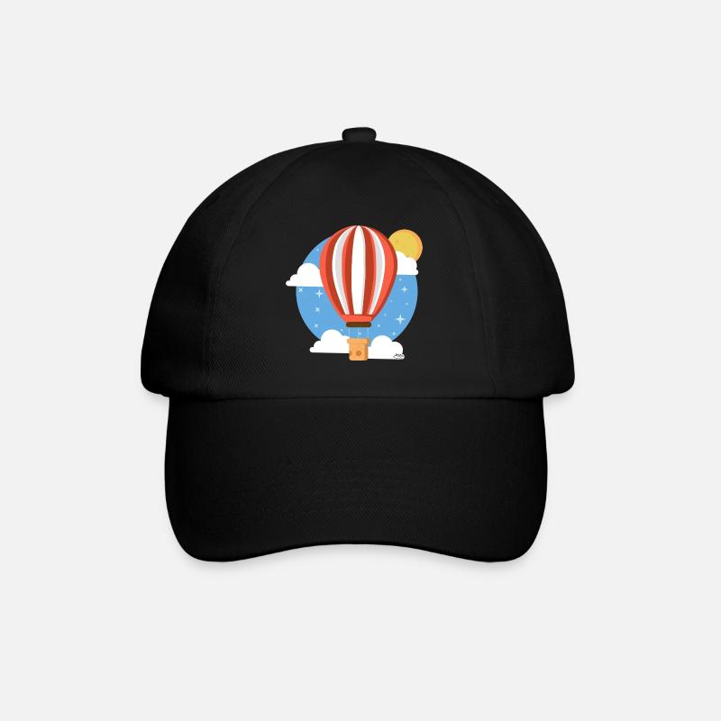 Ballon céleste coloré - Casquette classique - noir/noir