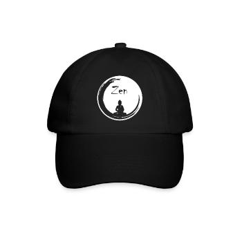 Zen bubble - Baseball Cap - black/black - Front