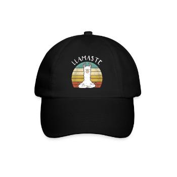 Llamaste - Funny Retro Llama Alpaca Lovers Gift - Baseball Cap - black/black - Front