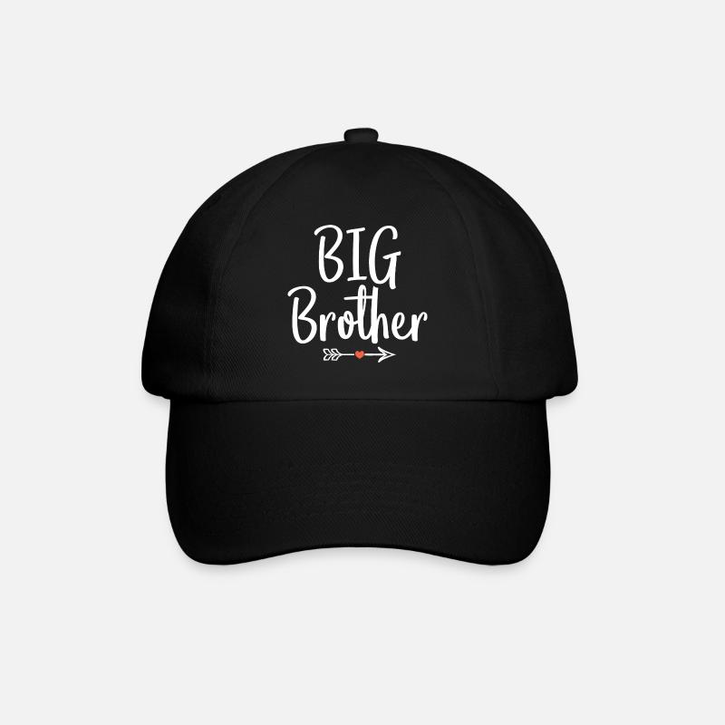 großer bruder großer bruder geschenk - Baseballkappe - Schwarz/Schwarz