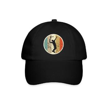 Tennisspieler Tennis - Baseballkappe - Schwarz/Schwarz - Vorne