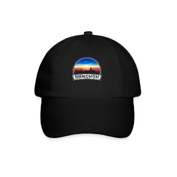 Bangkok Thaïlande Skyline Vintage Sunset Travel Sou - Casquette classique - noir/noir - Devant