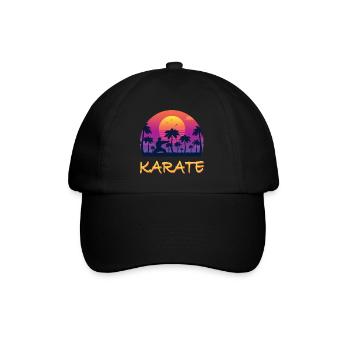 Karate - Baseballkappe - Schwarz/Schwarz - Vorne