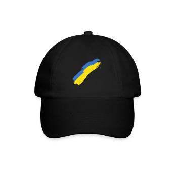 Ukraine - Baseballkappe - Schwarz/Schwarz - Vorne