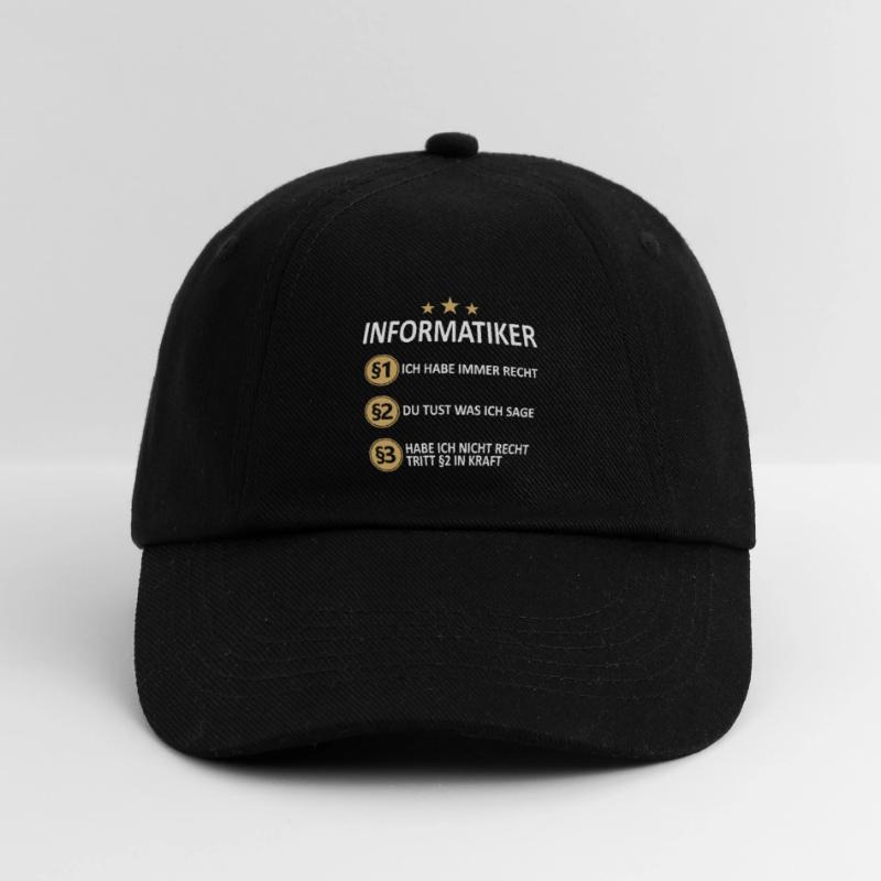 Informatiker Programmierer Informatik Spruch Baseballkappe