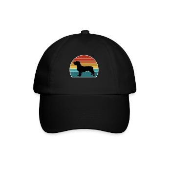 Basset Fauve De Bretagne Dog Silhouette Vintage Su - Baseball Cap - black/black - Front