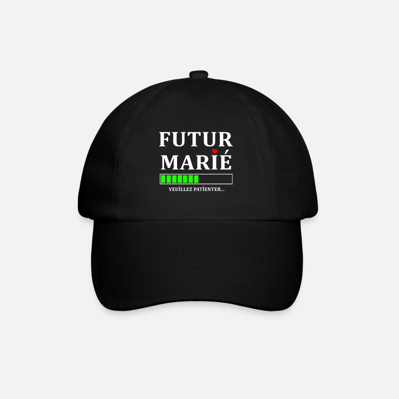 futur marié - Casquette classique - noir/noir