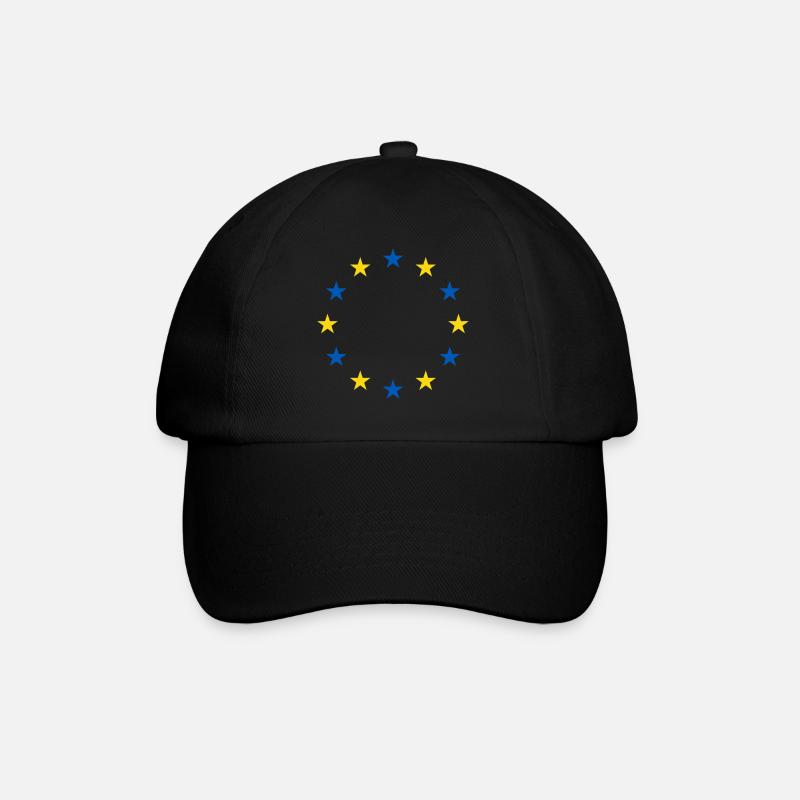 Ukraine UE Drapeau Liberté Paix - Casquette classique - noir/noir