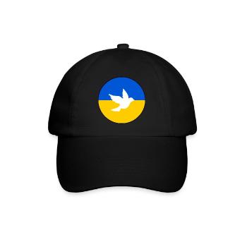 Ukraine - Baseballkappe - Schwarz/Schwarz - Vorne