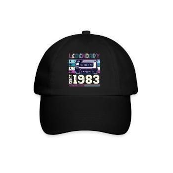 Légendaire 1983 39th Birthday Gift Hommes - Fun - Casquette classique - noir/noir - Devant