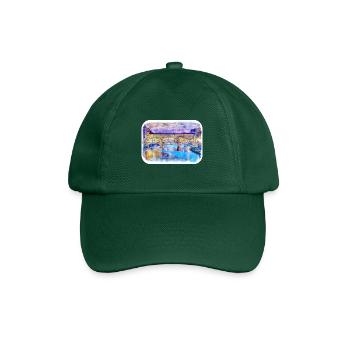 Florence Italie Italie Aquarelle Esquisse Peinture - Casquette classique - vert bouteille - Devant
