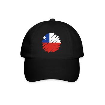 Chili Drapeau Amérique du Sud Drapeau Chili Vintage - Casquette classique - noir/noir - Devant