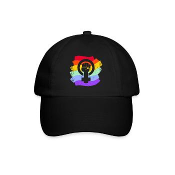 LGBT LGBTQ Rainbow Flag Femmes - Casquette classique - noir/noir - Devant