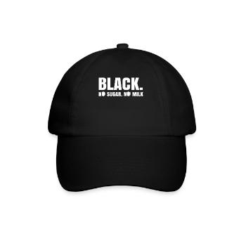 Coffee Drinking Coffee Cup Coffee Lover Saying - Baseball Cap - black/black - Front
