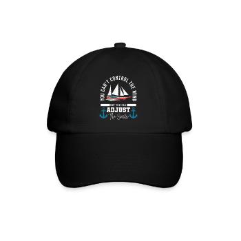 Sailing Sailor Sailing Waves - Baseball Cap - black/black - Front