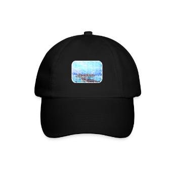 Indonésie Aquarelle Esquisse Dessinée à la Main Peinture - Casquette classique - noir/noir - Devant