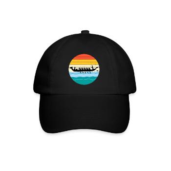 Dragon Boat Racing Crew Paddlers Water Sport - Baseball Cap - black/black - Front