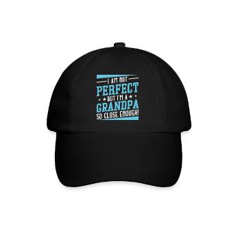 Je ne suis pas parfait mais je suis un grand-père si proche - Casquette classique - noir/noir - Devant