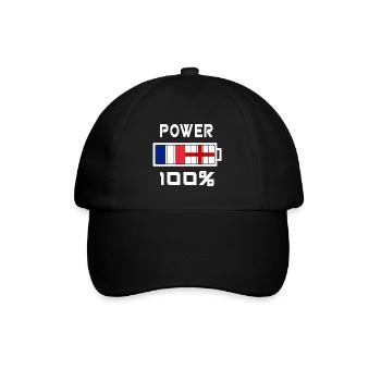 L'Angleterre et la France sont au pouvoir - Casquette classique - noir/noir - Devant