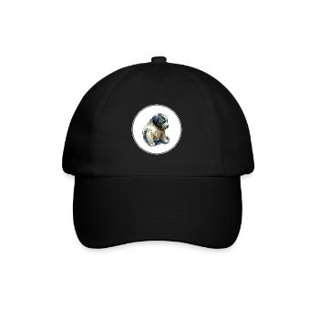 Illustration de croquis de chien de berger mioritique roumain - Casquette classique - noir/noir - Devant