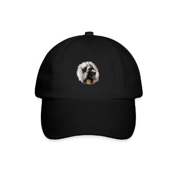Sarplaninac Dog Watercolor Illustration - Baseball Cap - black/black - Front