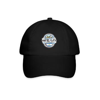Mar del Plata Argentine Drapeau Voyage Souvenir Badge - Casquette classique - noir/noir - Devant