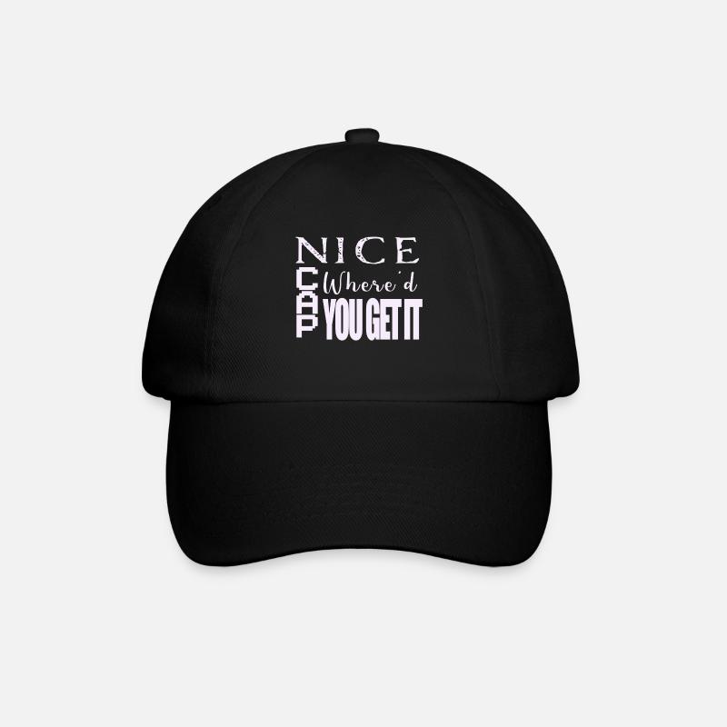 Nice cap, where'd you get it? - Baseball Cap - black/black