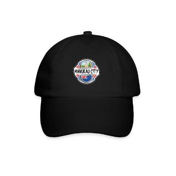 Manukau City Nouvelle-Zélande Drapeau Souvenir de Voyage Badg - Casquette classique - noir/noir - Devant