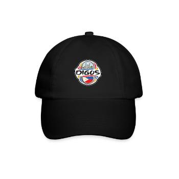 Digos Philippines Flag Badge Travel Souvenir Stamp - Baseball Cap - black/black - Front