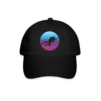 Plongée libre Scuba Diver Plongée Hommes - Casquette classique - noir/noir - Devant
