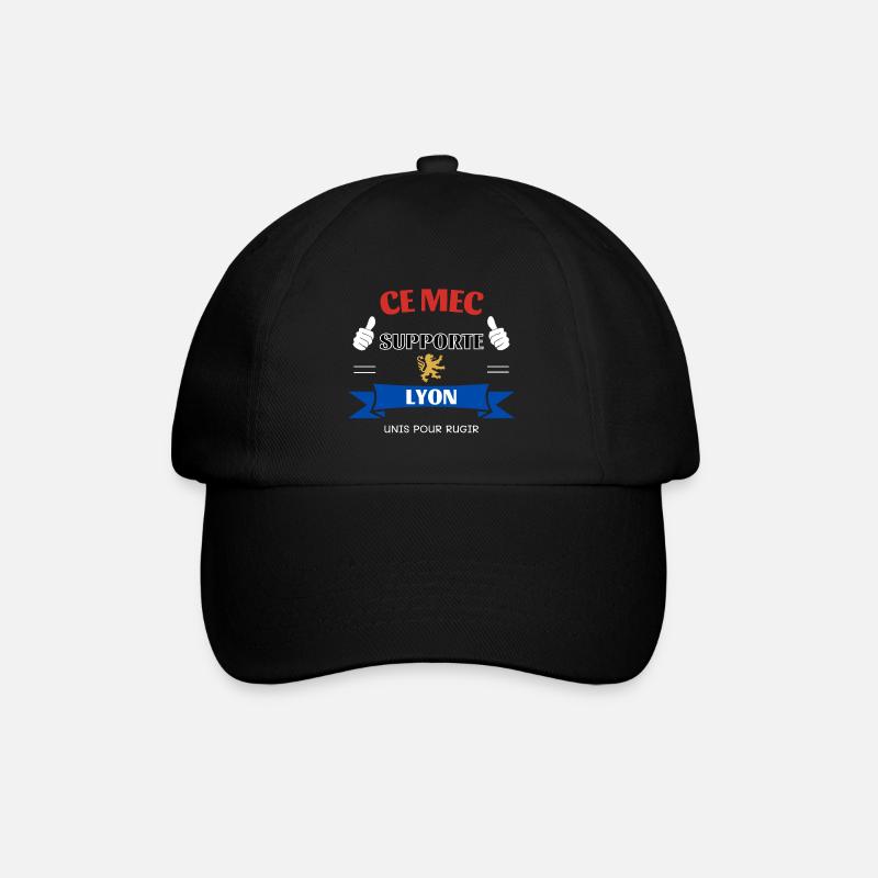 Ce mec supporte Lyon - Casquette classique - noir/noir