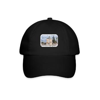 Marrakech Maroc Aquarelle Sketch Illustration - Casquette classique - noir/noir - Devant
