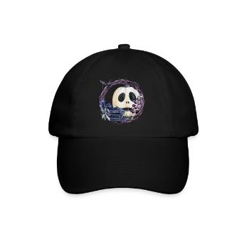 Citrouille d’Halloween - Casquette classique - noir/noir - Devant