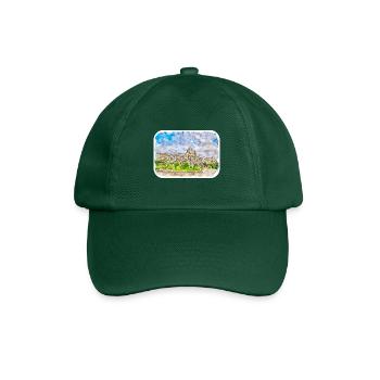 Vienne Autriche Aquarelle Esquisse Peinture - Casquette classique - vert bouteille - Devant