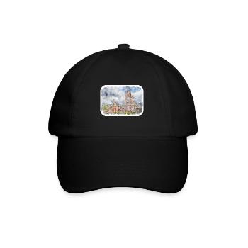 San Miguel De Allende Mexique Aquarelle Esquisse Dra - Casquette classique - noir/noir - Devant