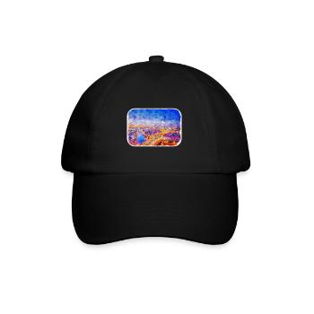 Berlin Allemagne Aquarelle Esquisse Dessinée Peinture - Casquette classique - noir/noir - Devant