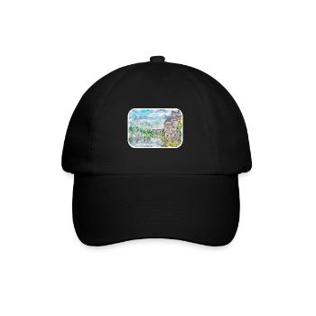 Binnenhof Pays-Bas Aquarelle Dessin - Casquette classique - noir/noir - Devant
