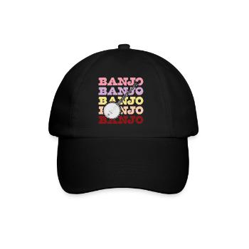 Banjo Candy Colours with Bluegrass Resonator Banjo - Baseball Cap - black/black - Front